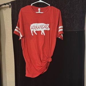 red arkansas t-shirt